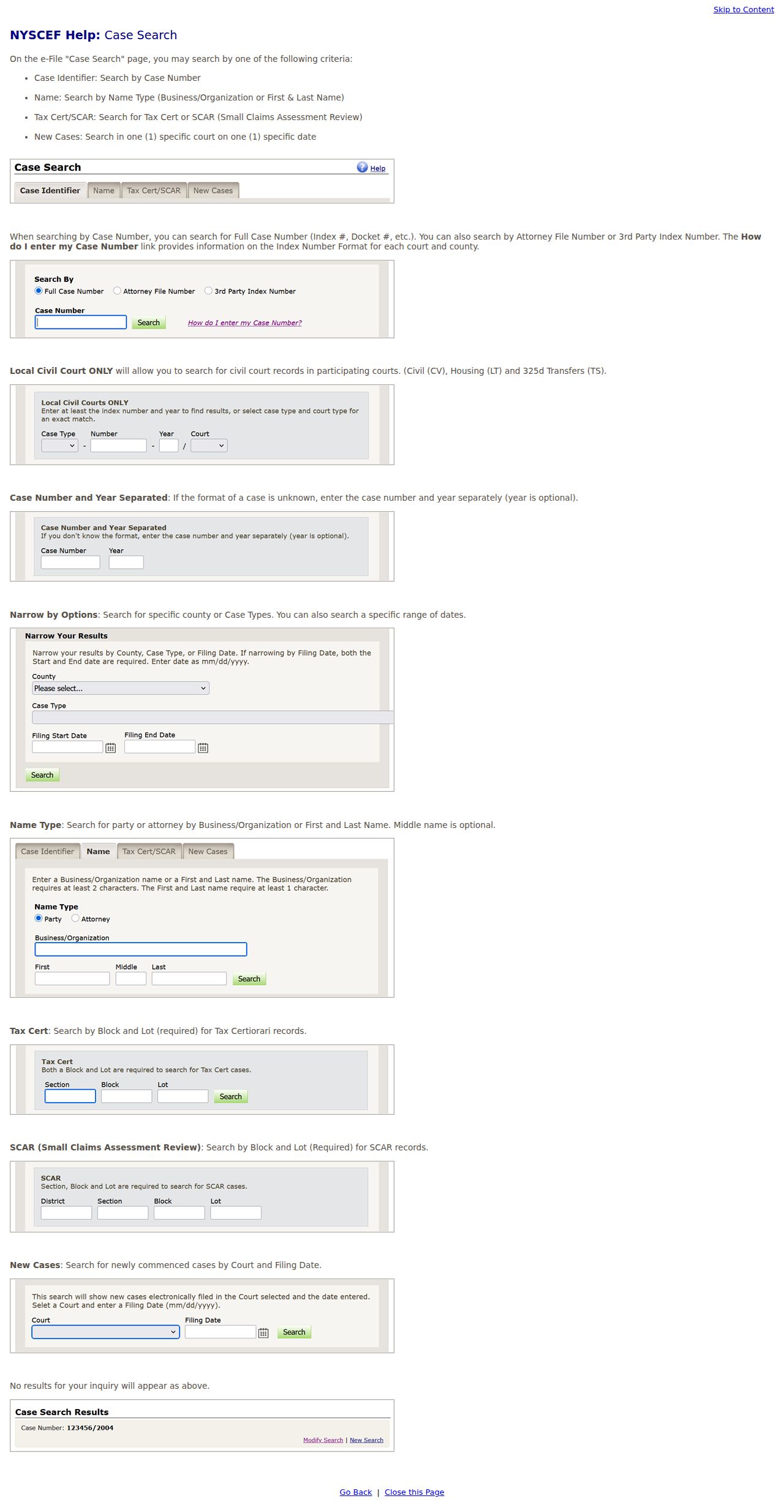 Town of Ossining resident lookup NYSCEF case search help